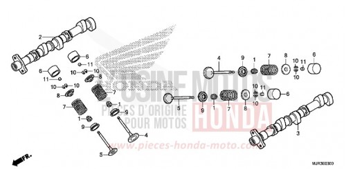 ARBRE A CAMES/SOUPAPE GL1800CF de 2015